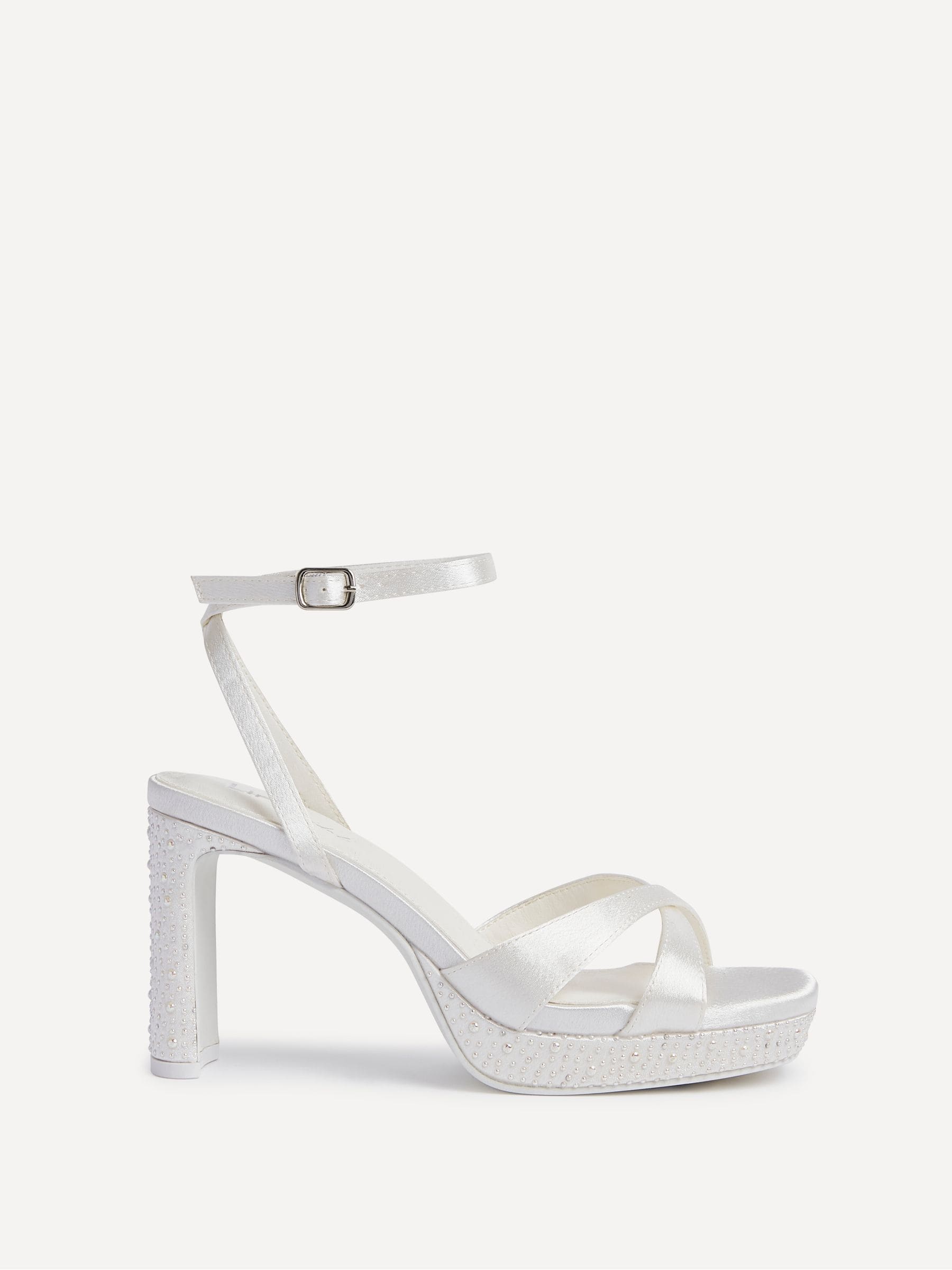 Linzi Bridal Romantica Platform Heeled Sandals with Embellishments