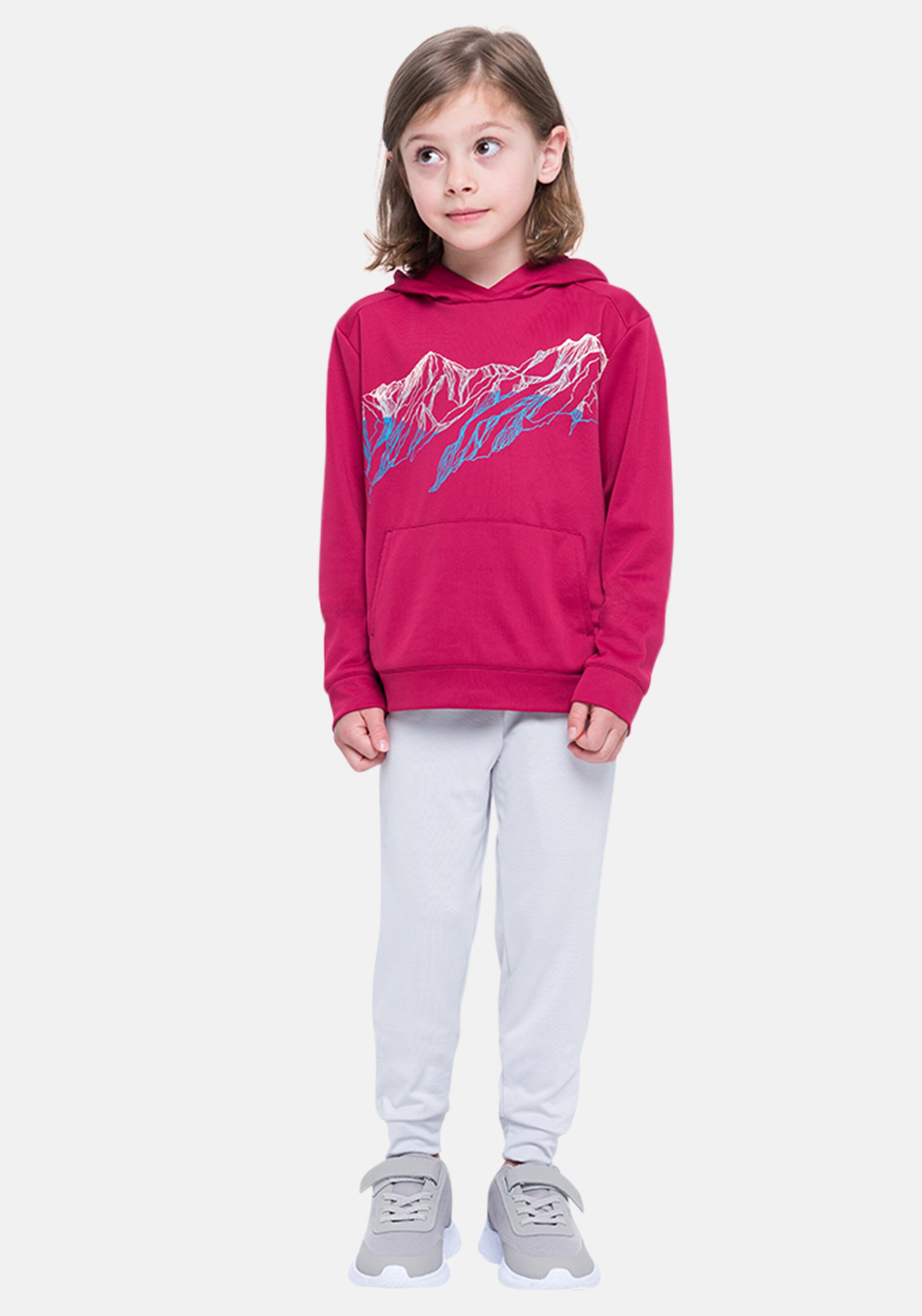 WeAct-Kinderkollektion Mid Layer Hoodie in sangria