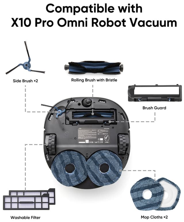 Eufy X10 Pro Omni tilbehørssæt til støvsuger T29G00R1