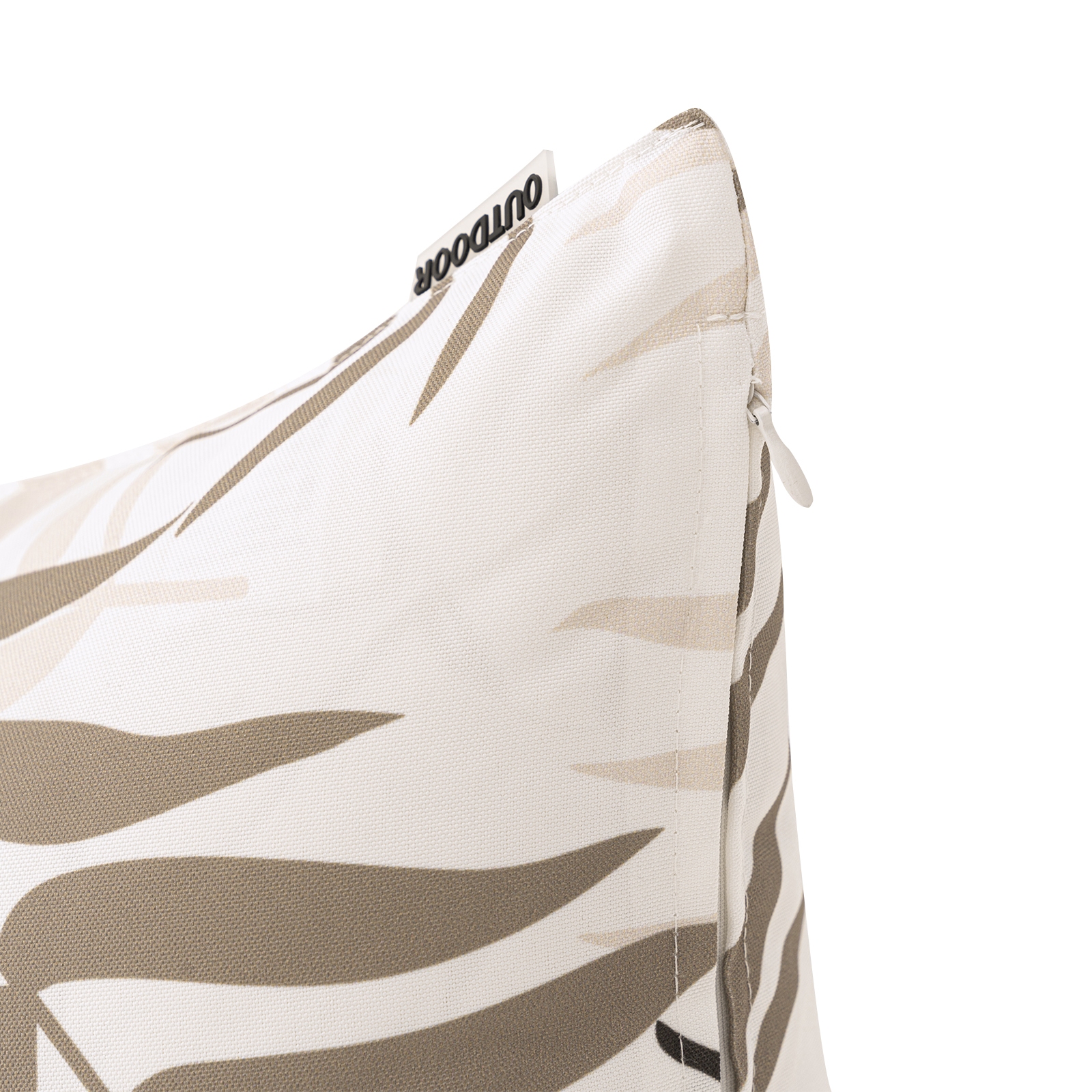 Outdoorkissen LEAF braun/grau 45 x 45 cm