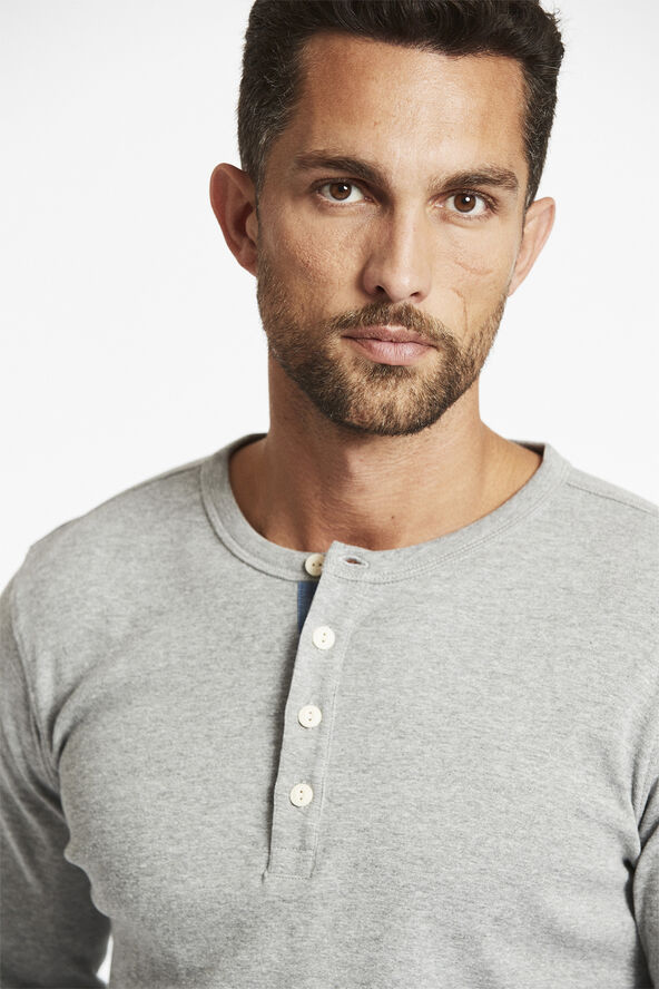 Lindbergh Solid granddad L/S Grå