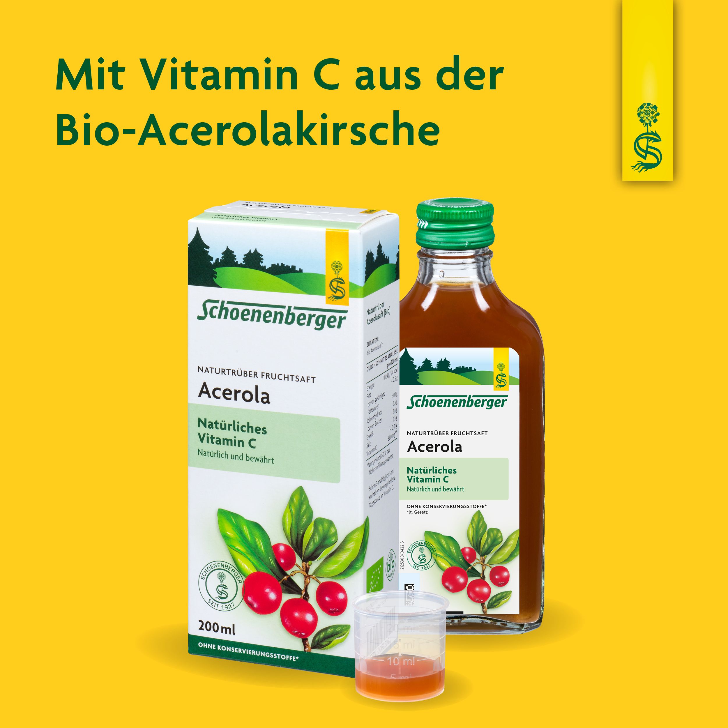 Schoenenberger® naturtrüber Fruchtsaft Acerola
