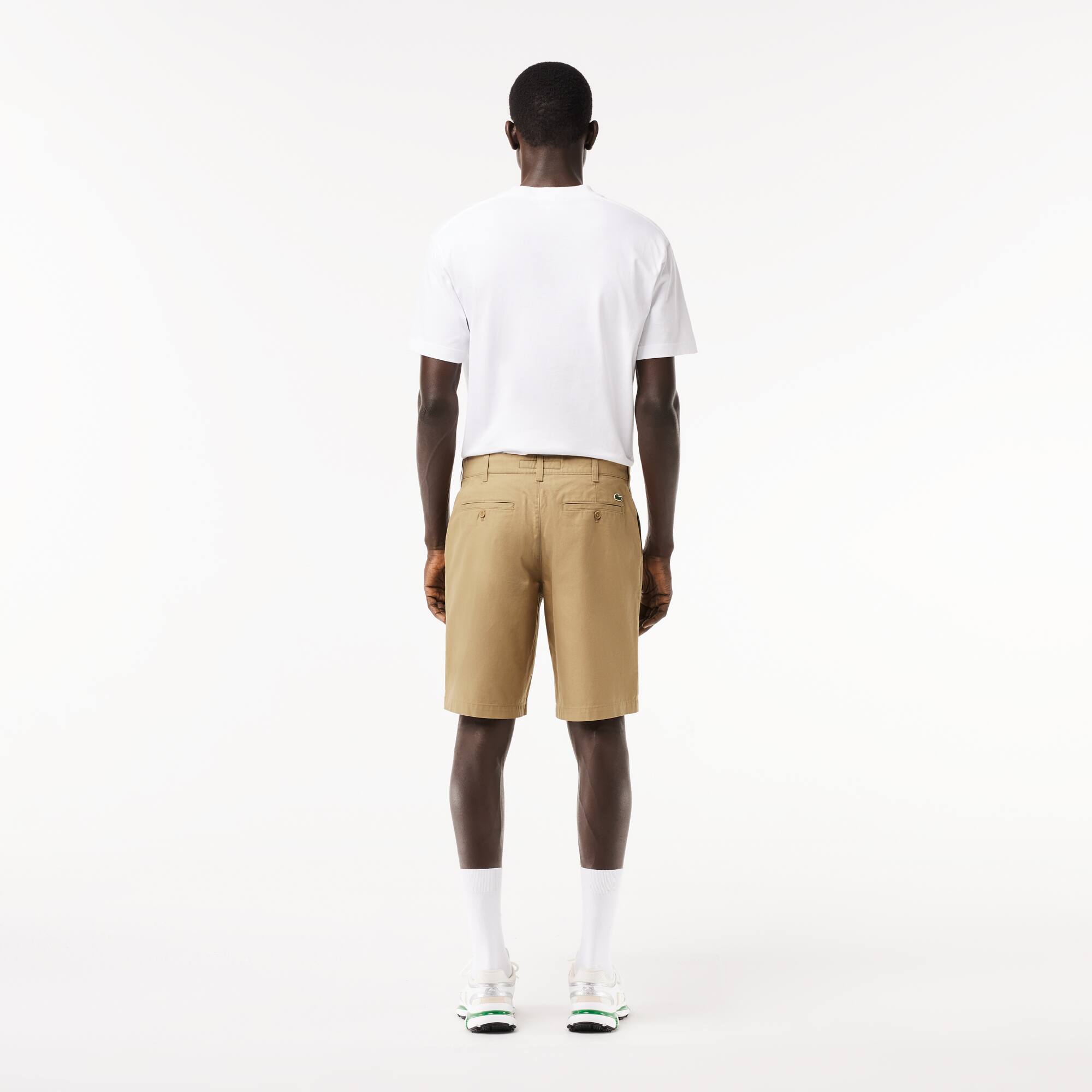 Bermuda chino en gabardine de coton Shorts - Beige - Lacoste - Homme