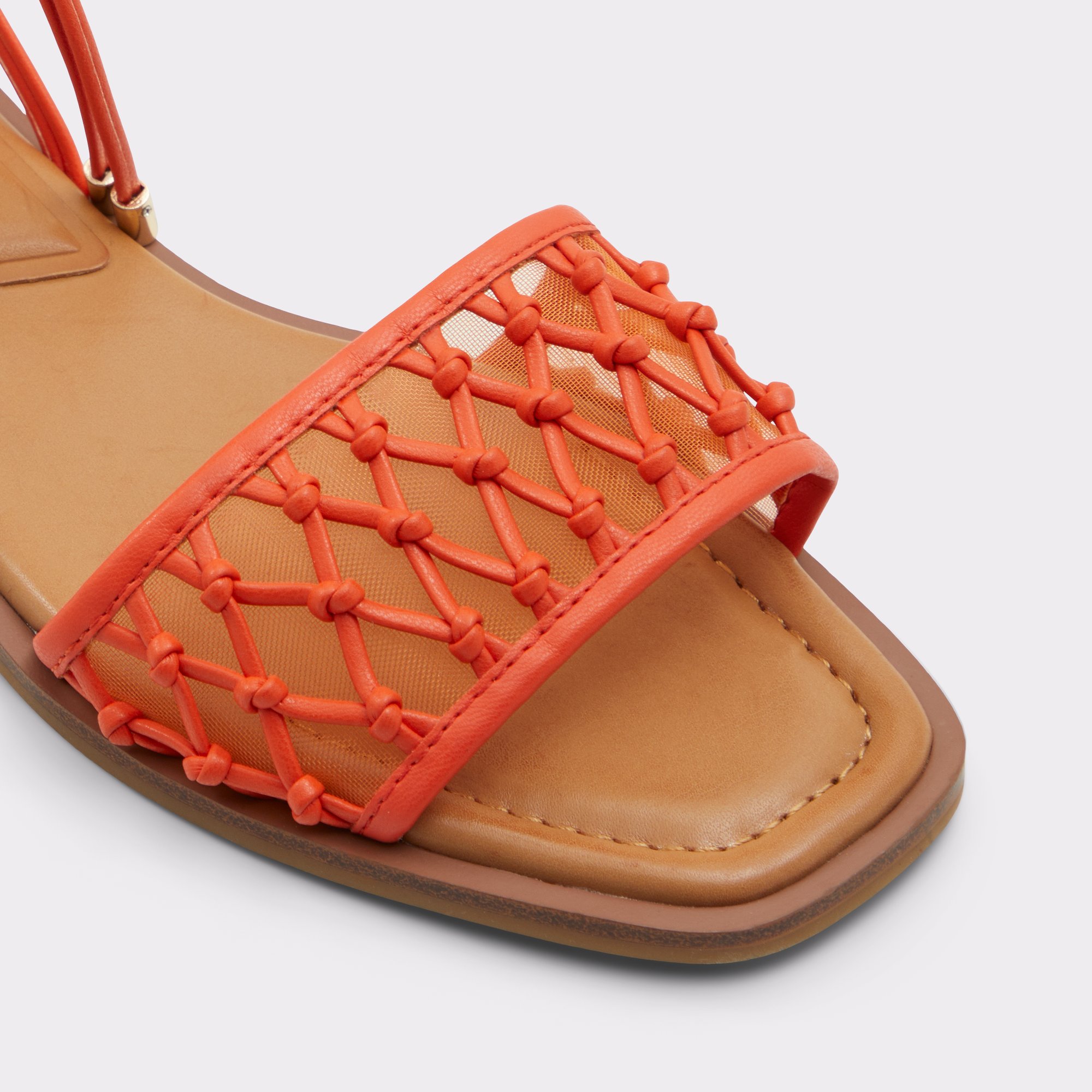 Seazen Bright Orange Women Flat Sandals