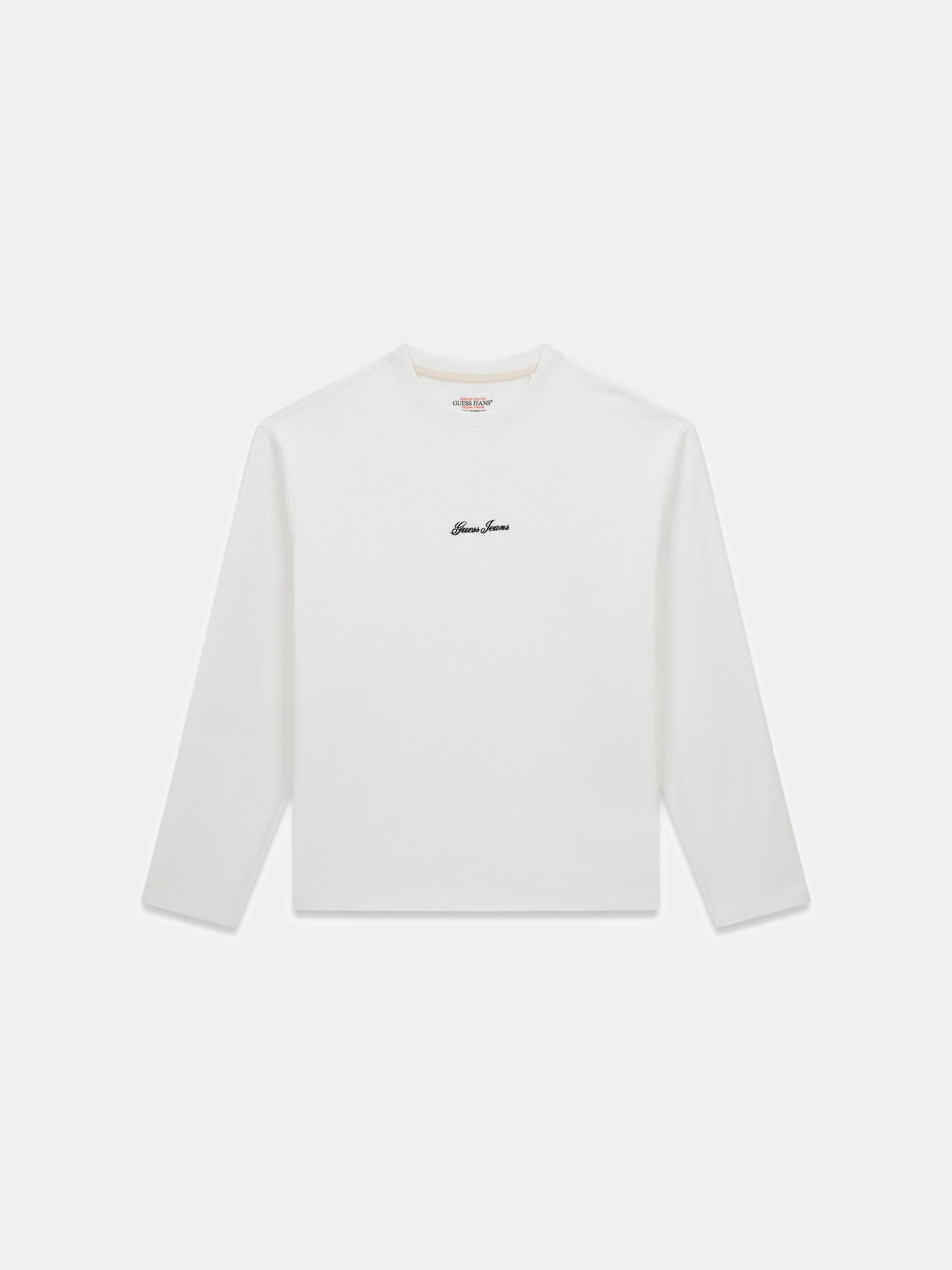 Camiseta de malha com modelagem quadrada