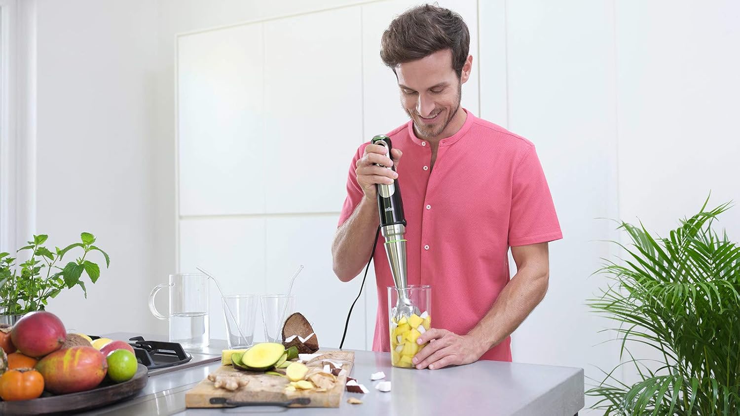 Braun MultiQuick 9 - Stabmixer mit SplashControl-Technologie, Präzise Geschwindigkeitsregelung, Active PowerDrive, 1,2L Küchenmaschine, Zerkleinerer, 600 ml Becher, 1200W, Schwarz (MQ9187XLI)