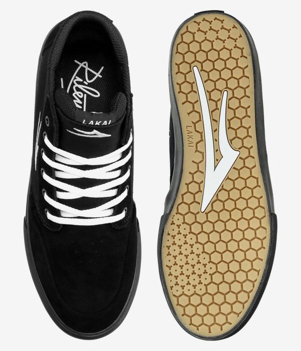 Lakai Riley 3 High Suede Schuh (black black)