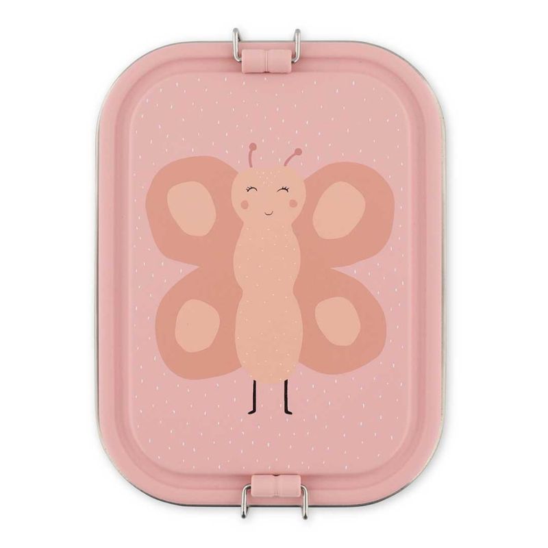 Trixie Matboks med to rom i rustfritt stål - Mrs. Butterfly