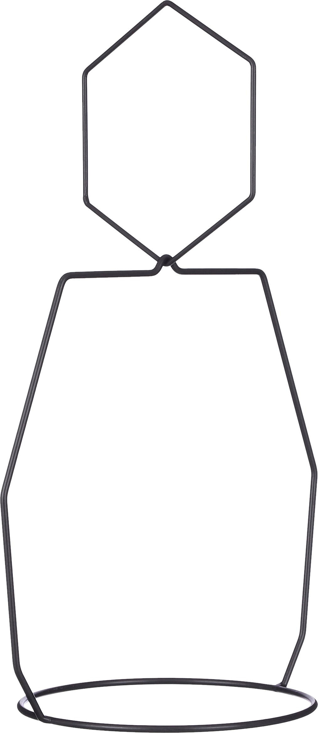 Mica Decorations pothouder zwart 28,5 x 21 x 49,5 cm