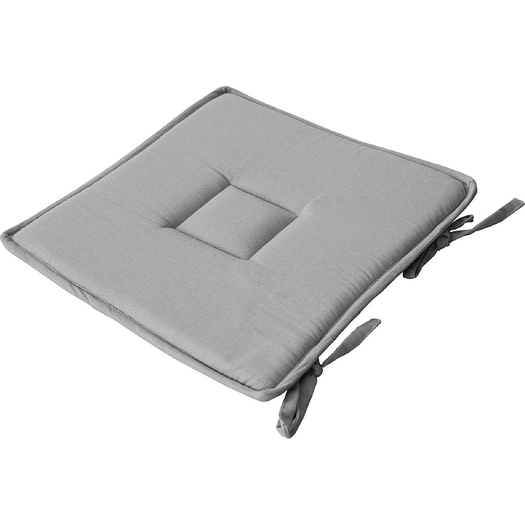 Galette de chaise PANAMA grise 40x40cm