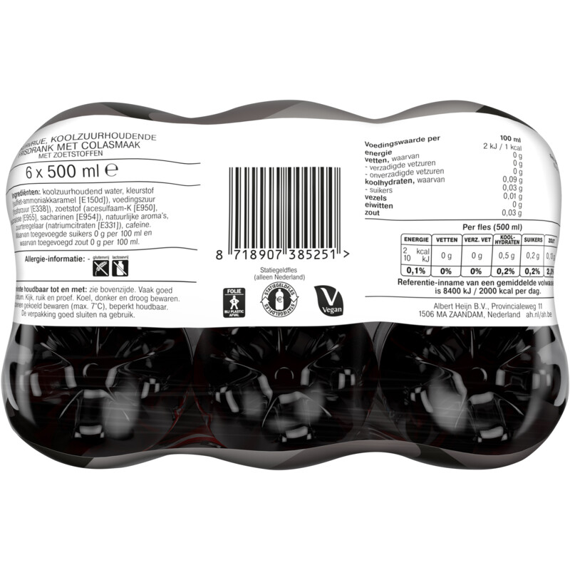 AH Cola zero sugar 6-pack