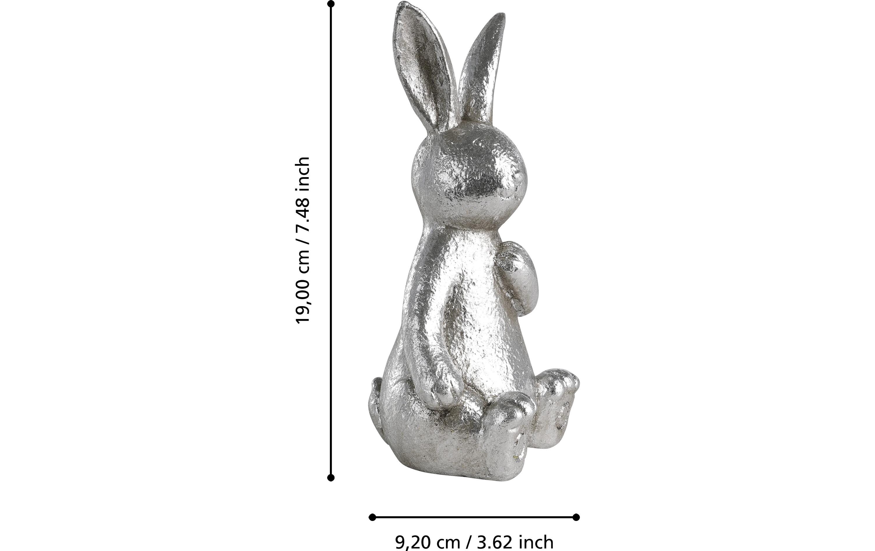 Hase Chilandy 19 cm, SilberHasenfigur