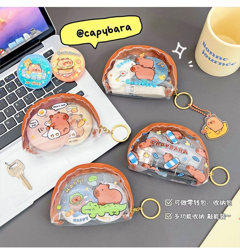 Eranso - Capybara Print PVC Portemonnee (Diverse Ontwerpen)