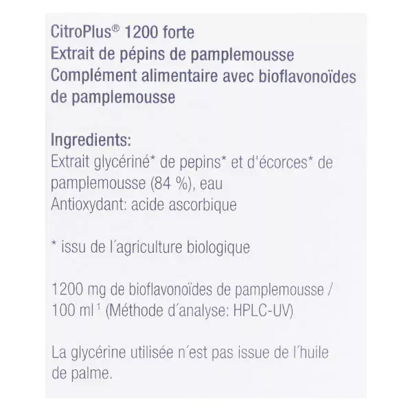 GSE CitroPlus 1200 Forte Orgânico 100ml