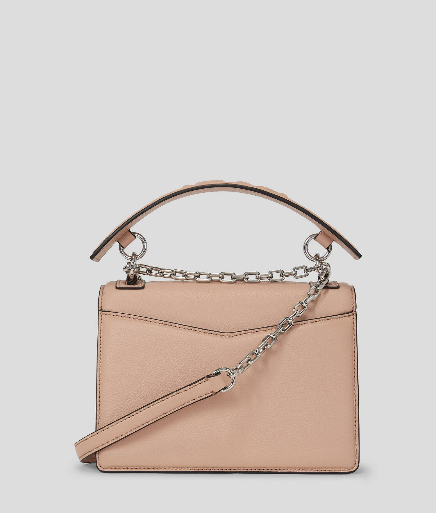 SAC PORTÉ ÉPAULE K/SEVEN EN CUIR GRAINÉ - Rose antique