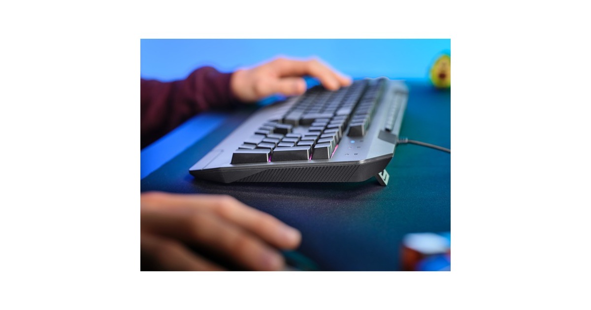 TrustGXT 836 Evocx, gaming toetsenbord  (Zwart, US lay-out, Membraan, RGB)