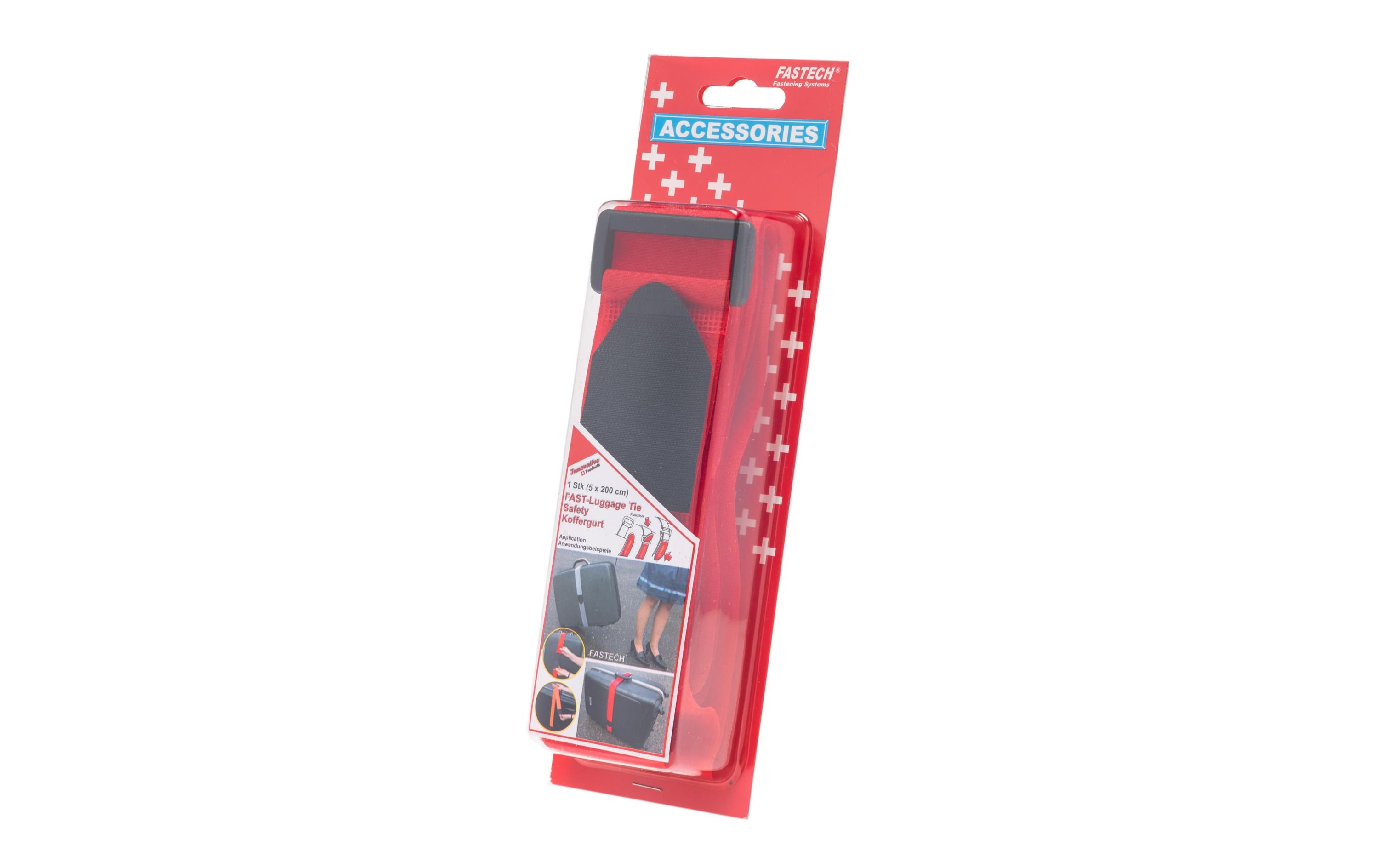 Schlaufenband Luggage Tie 50 mm x 2 m, RotSchlaufenband aus Kunststoff