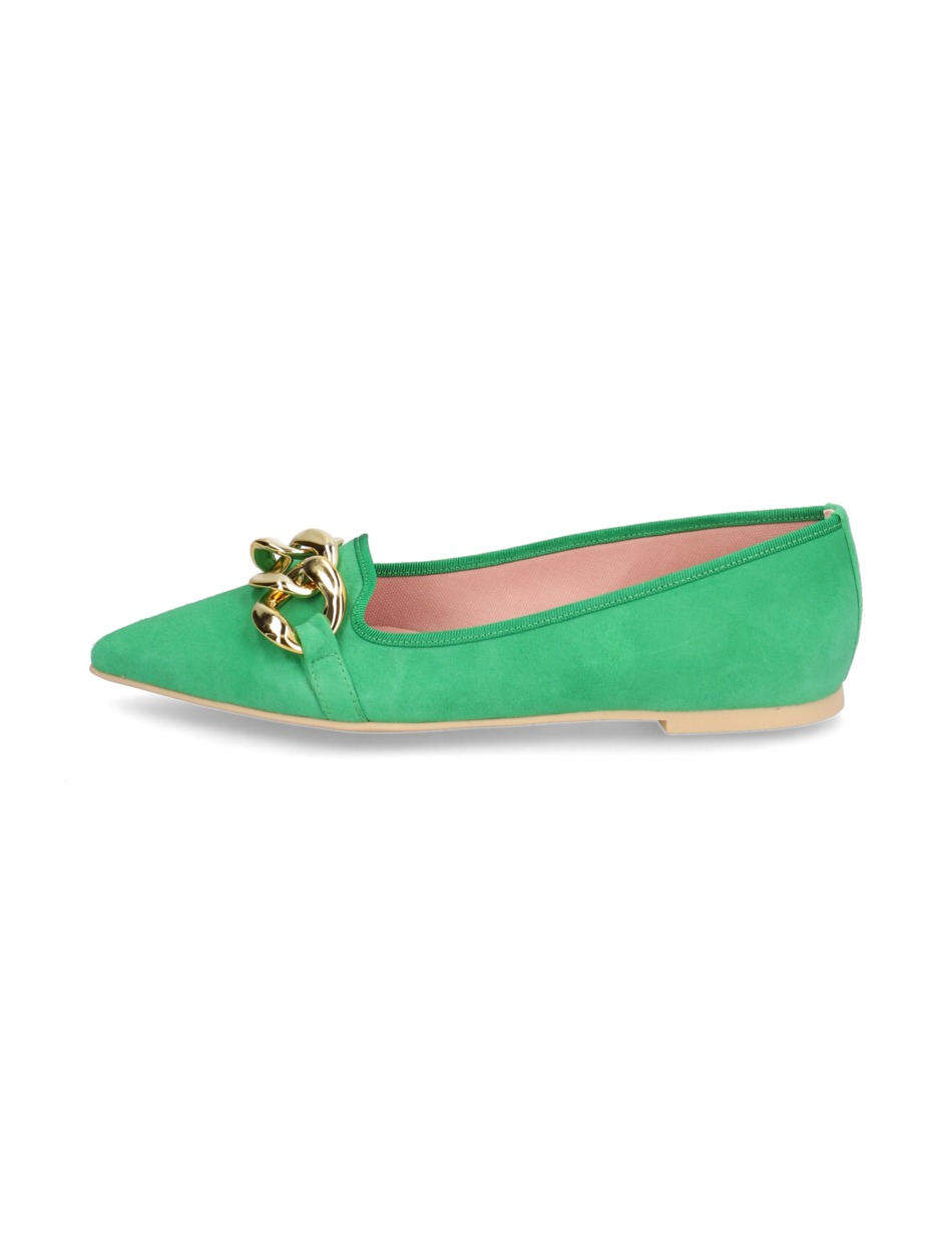 Veloursleder Ballerina