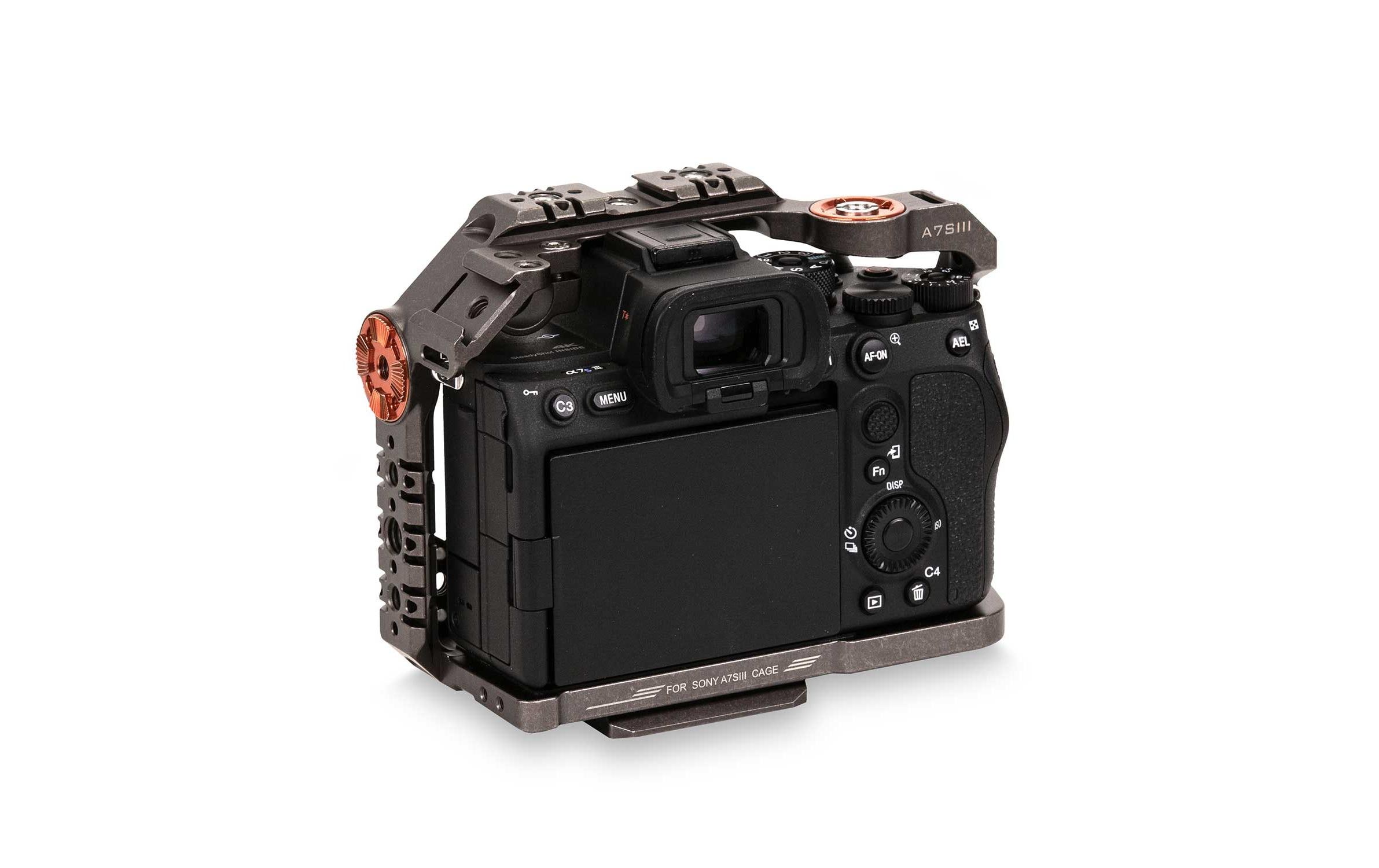 Cage Full Camera Cage für Sony Alpha 7S III Tactical Gray<br>Minimiert Verschleiss und Abnutzung im Laufe der Zeit