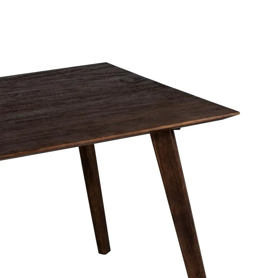 Eettafel Donkerbruin - 240x90x76cm - Mangohout - Tafel Oslo