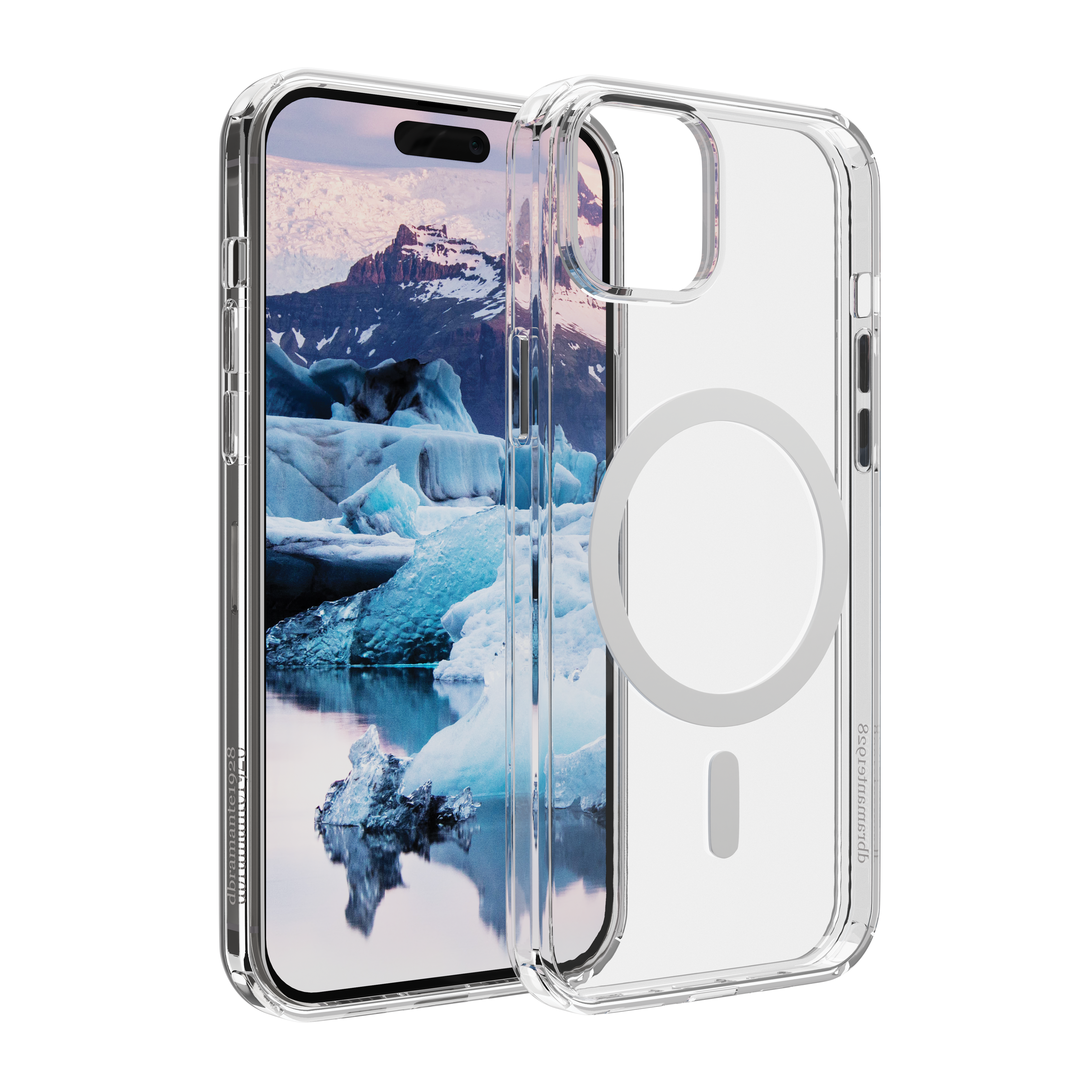 iPhone 15 Plus Hardcase Hülle Clear Case Iceland Pro MagSafe Recycled (IM67CL001845) - Transparent
