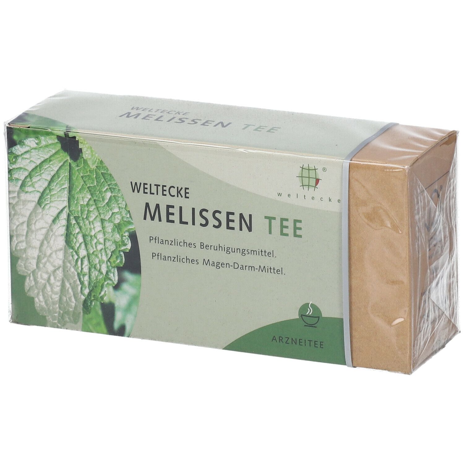 Melissentee im Filterbeutel
