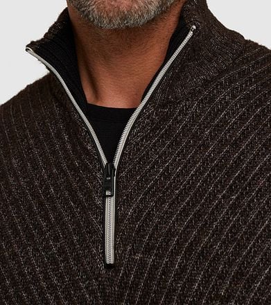 Vanguard Trui Half Zip Wol Bruin VKW2310312-8080 kopen