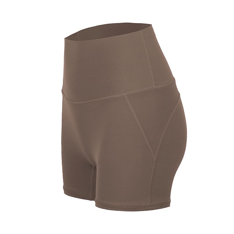 Claduodoe - Hoge taille effen yogashorts