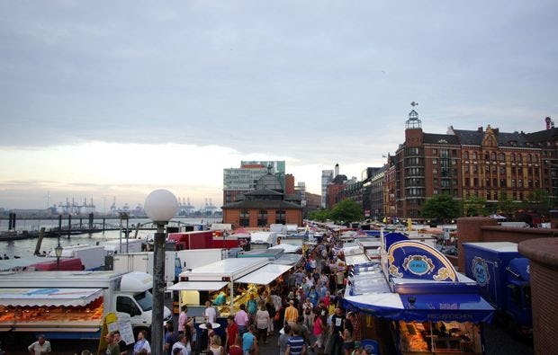 Eine Stadtführung auf den Fischmarkt in Hamburg