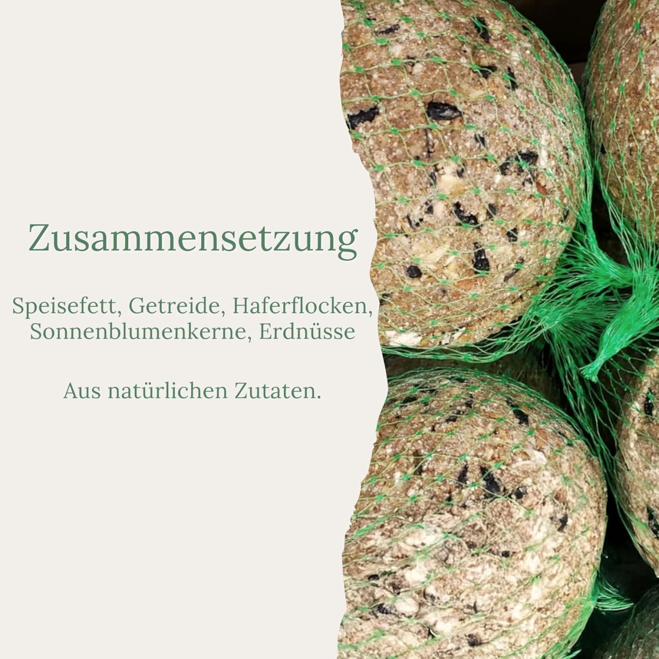 Orni Ganzjahres Riesenmeisenknödel mit Sonnenblumenkernen 500g, mit Netz ohne Folie 12 Stück