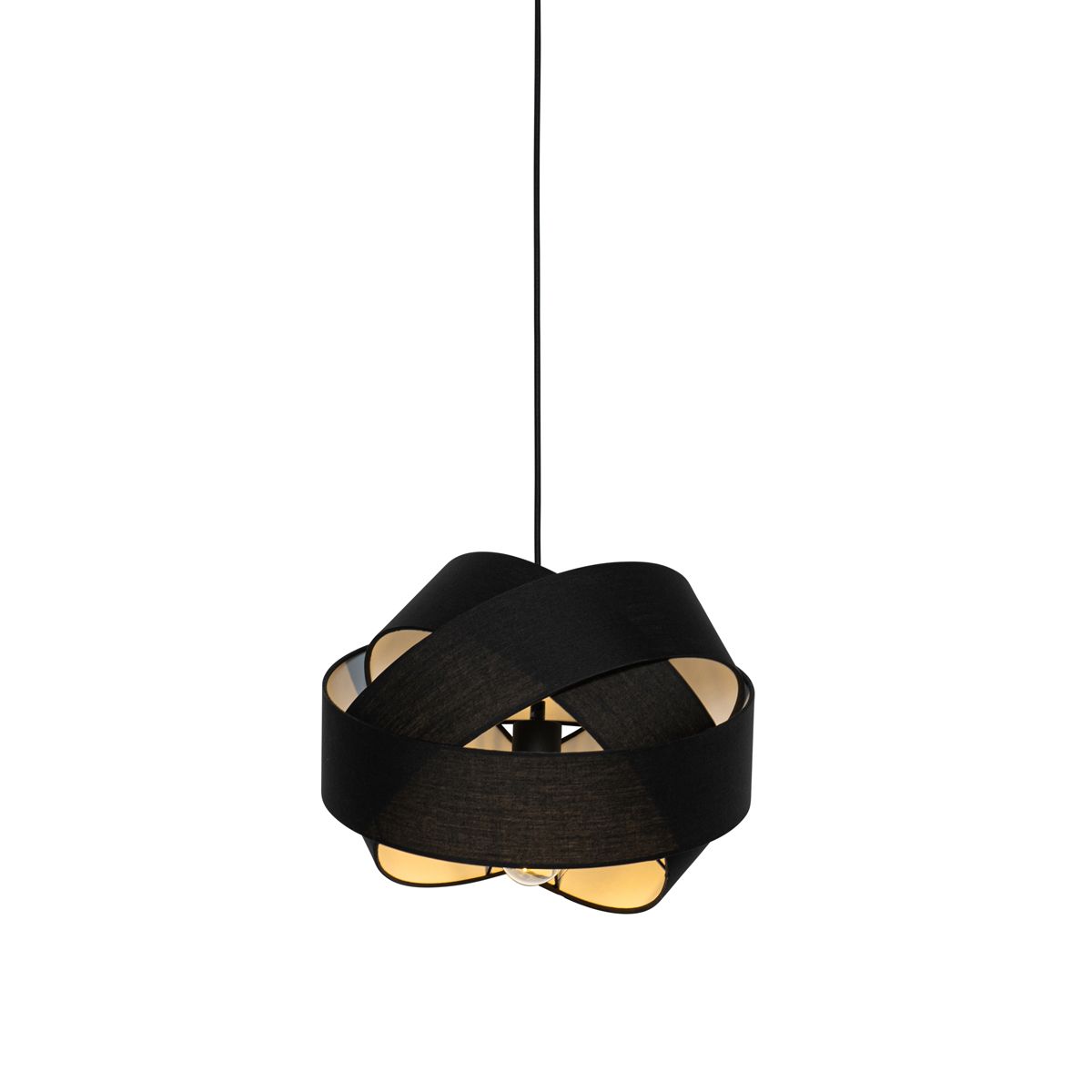 Moderne hanglamp zwart - Cloth