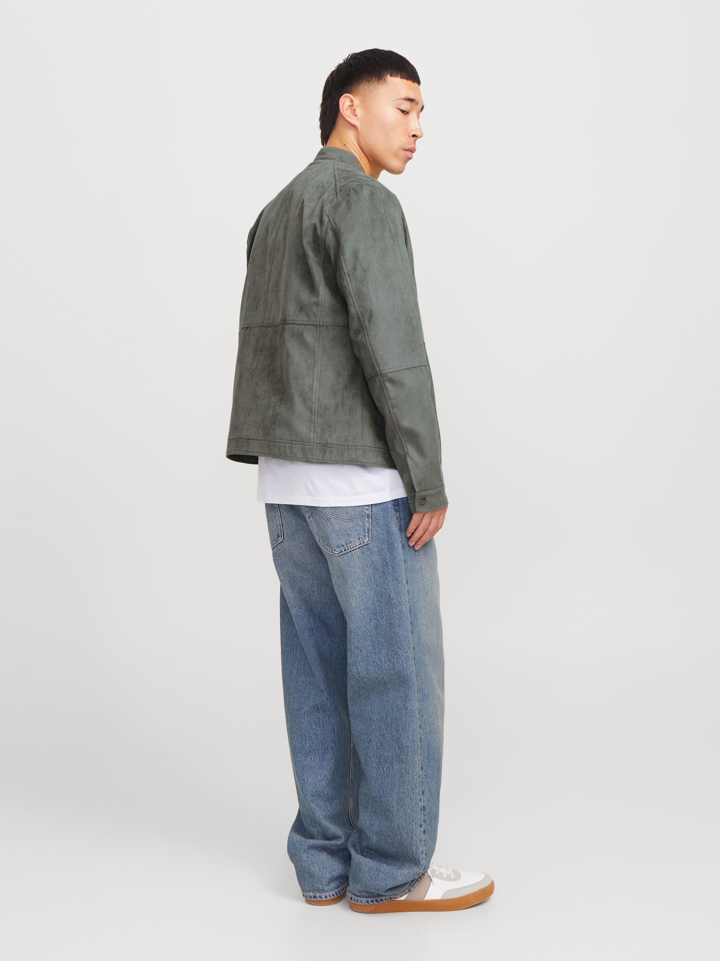 Jack & Jones Bikerjacke »JJEDYLAN mit wasserabweisender Funktion« ohne Kapuze unifarben, modisch, regular fit, Polyester