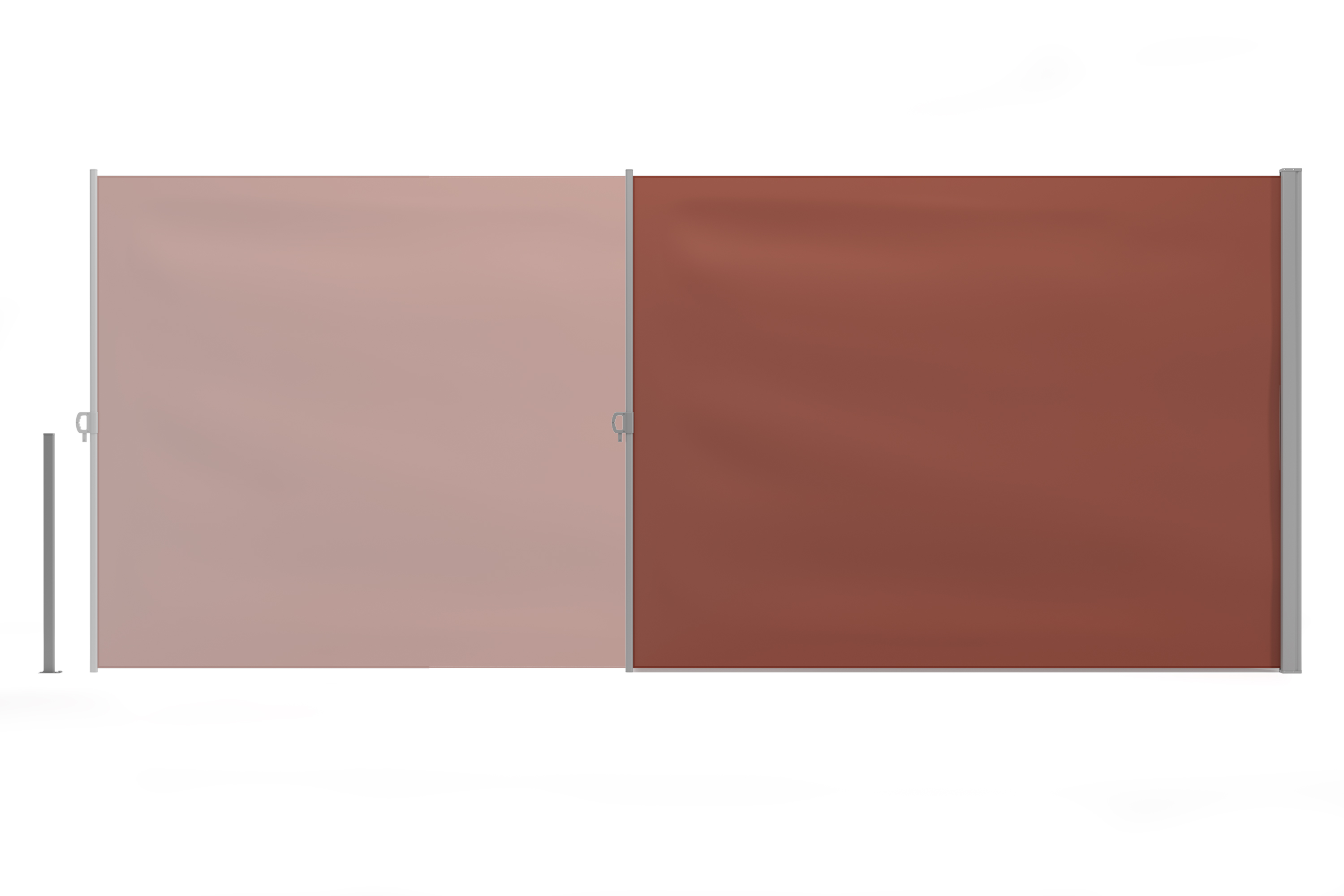 Seitenmarkise 200 x 500 cm braun