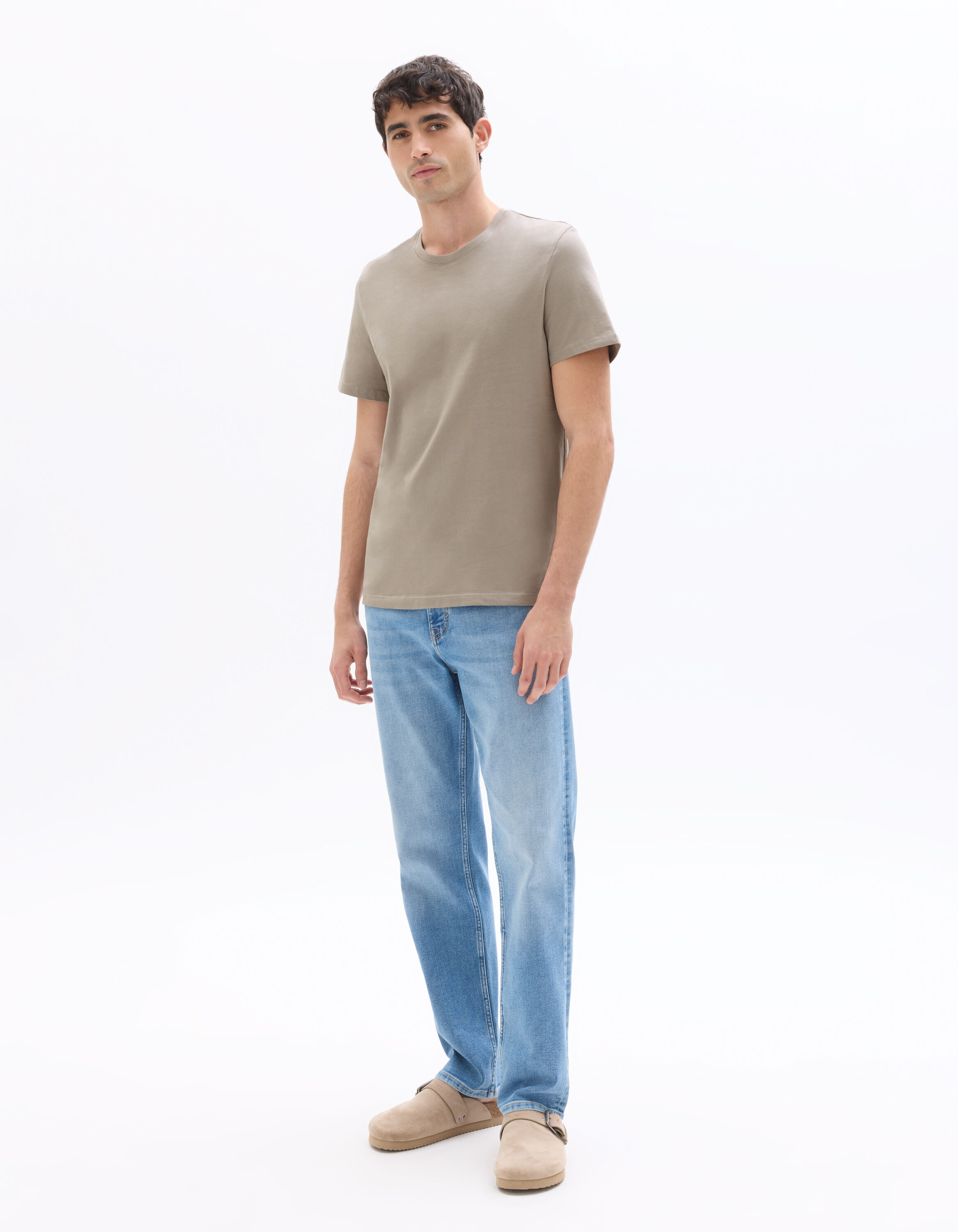 jean straight indéformable - bleached