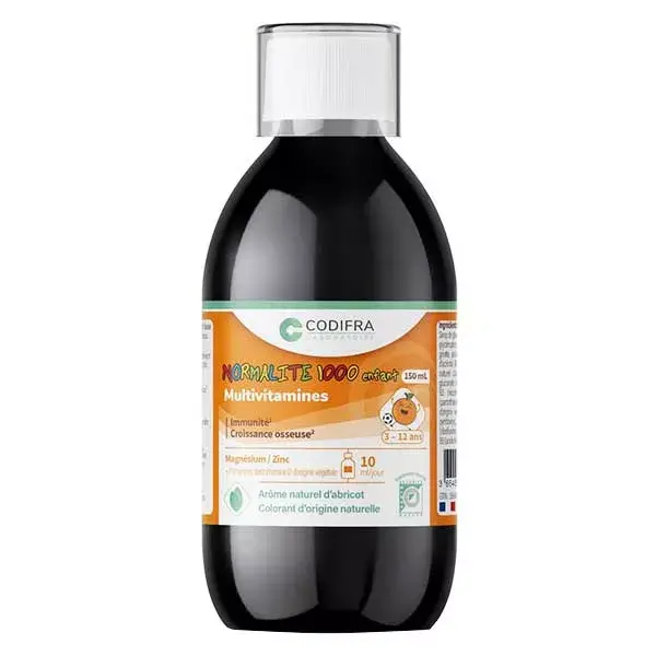 Codifra Normalite 1000 Enfant Multivitamines et Croissance 150ml