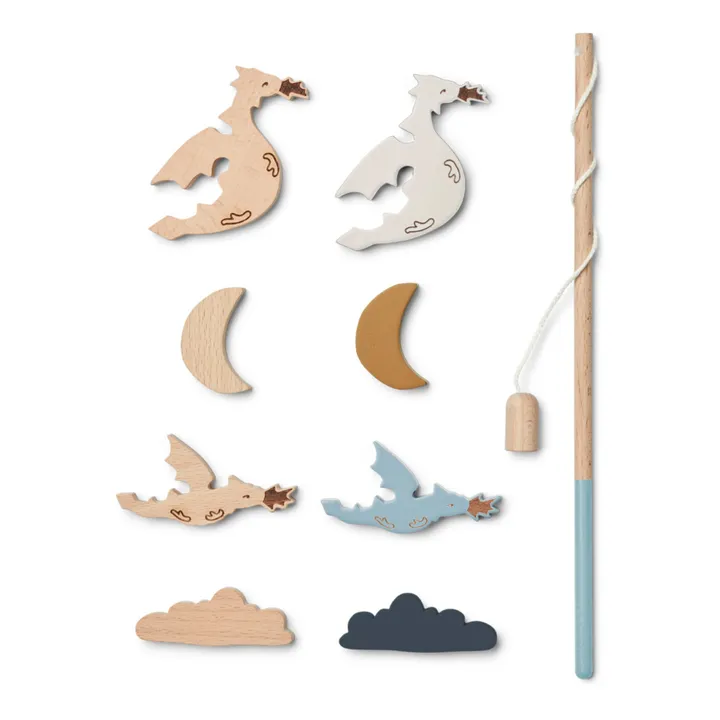 Liewood Jeu de pêche à la ligne Sebastian en bois | Sable