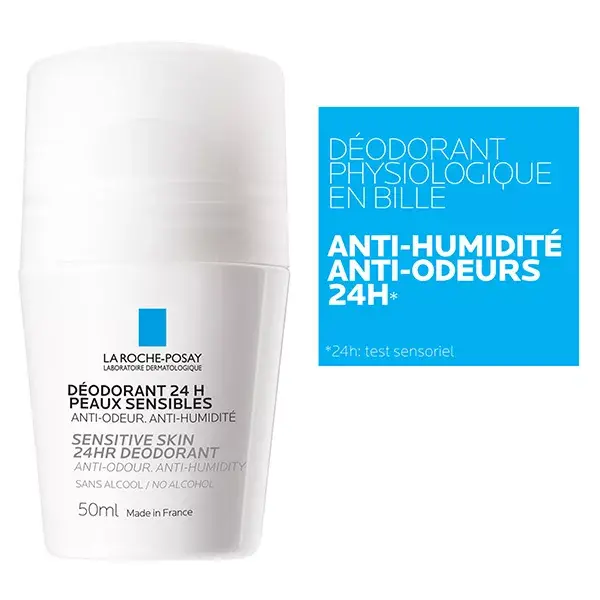 La Roche Posay Déodorant 24H Peaux Sensibles Bille Lot de 2 x 50ml