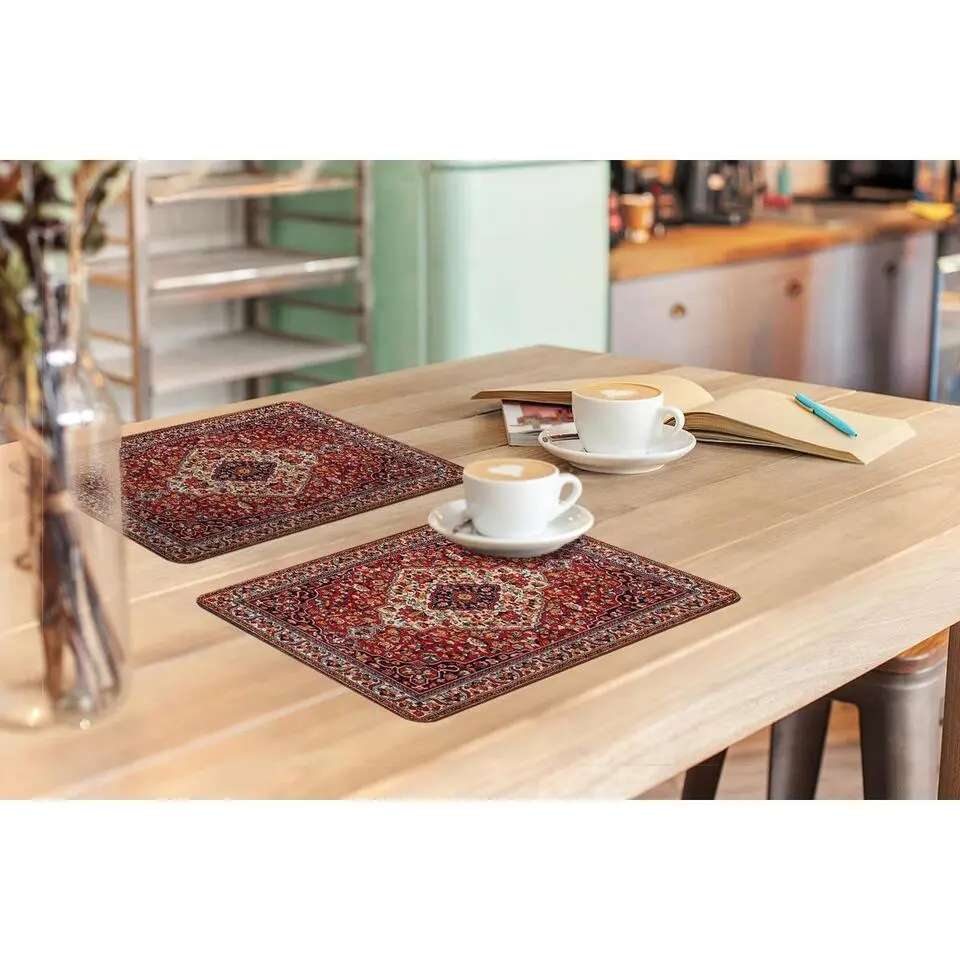 MuchoWow Placemat (6stuks) 45x30cm Perzisch Tapijt Vloerkleed