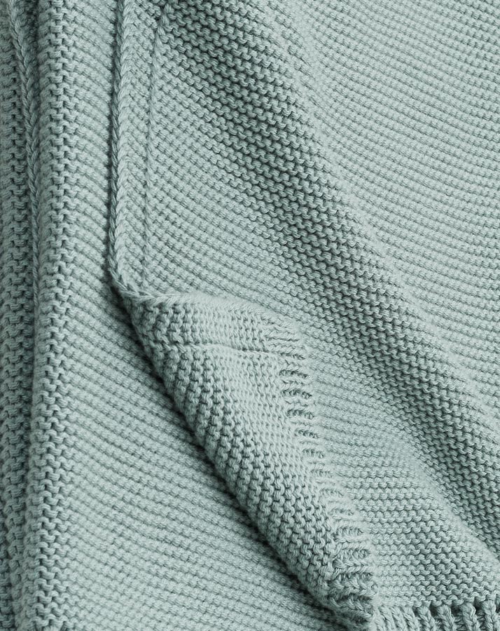 Kuscheldecke KNIT (80x100) in grün