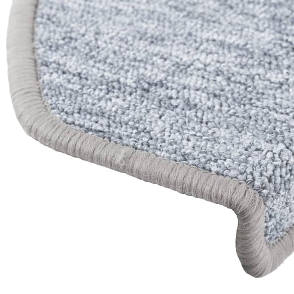 vidaXL Trappematter 10 stk 65x24x4 cm lysegrå