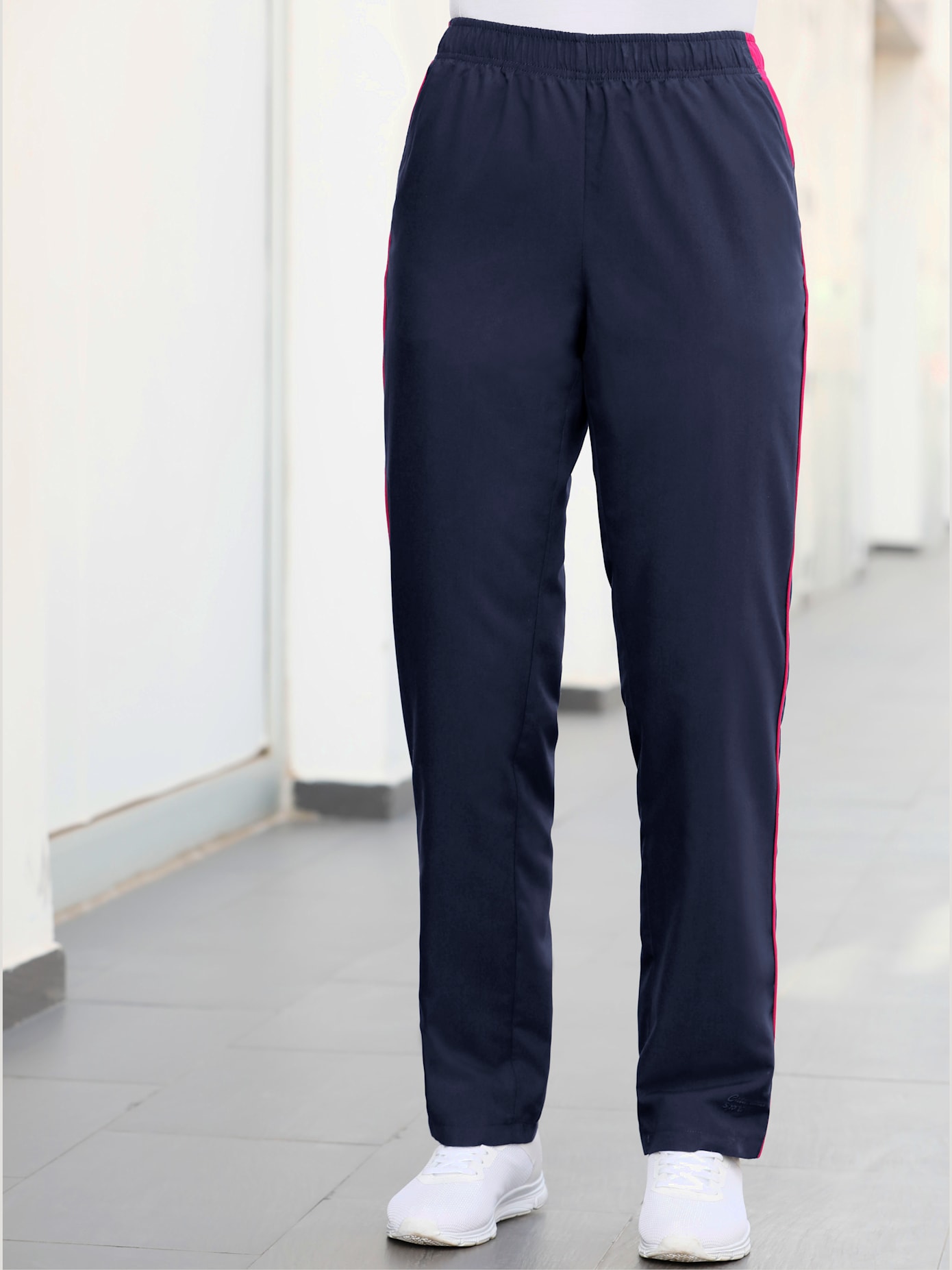 Pantalon de loisirs empiècements latéraux contrastés