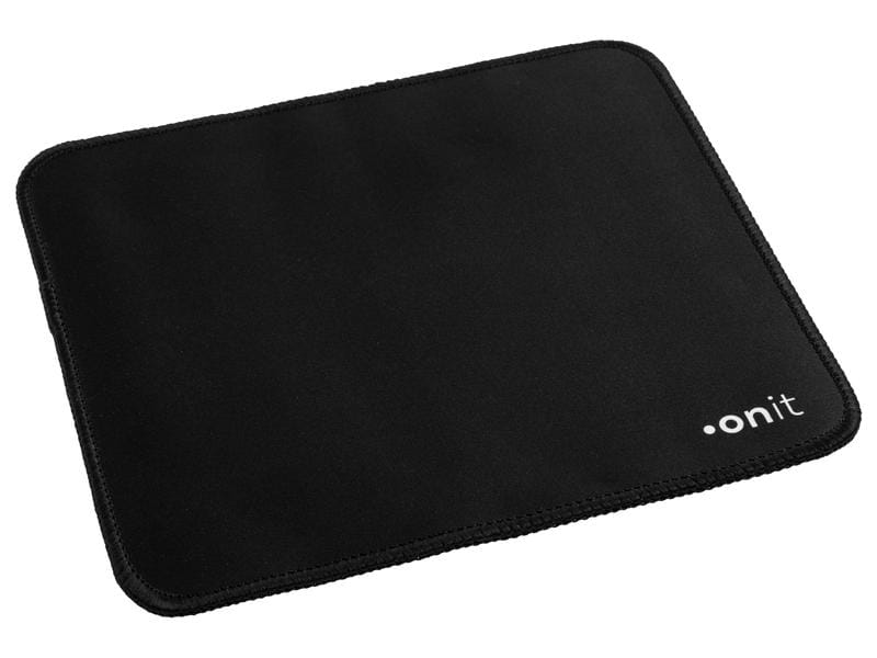 onit Mausmatte Standard Schwarz Mauspad aus weichem Schaumstoff