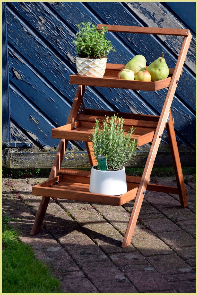 dobar Pflanzentreppe BxTxH: 46x50x102 cm, klappbar