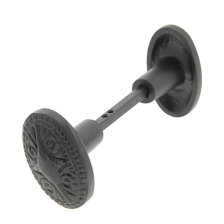 Bouton de porte double ovale noir l.35 x H. 58mm