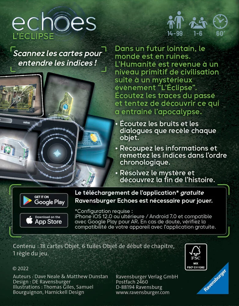 JEU D'ENQUETES - ECHOES L'ECLIPSE