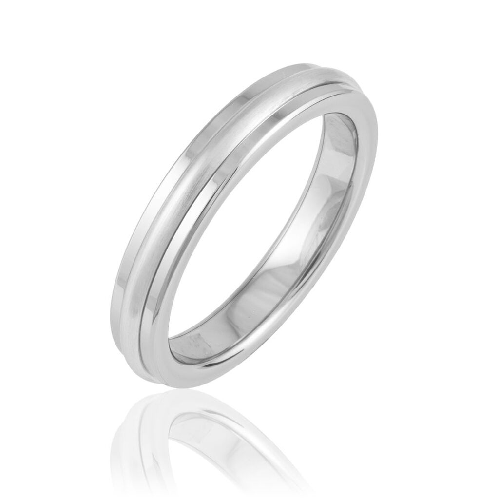 Alliance 1 Anneau Ruban Plat Or Bicolore