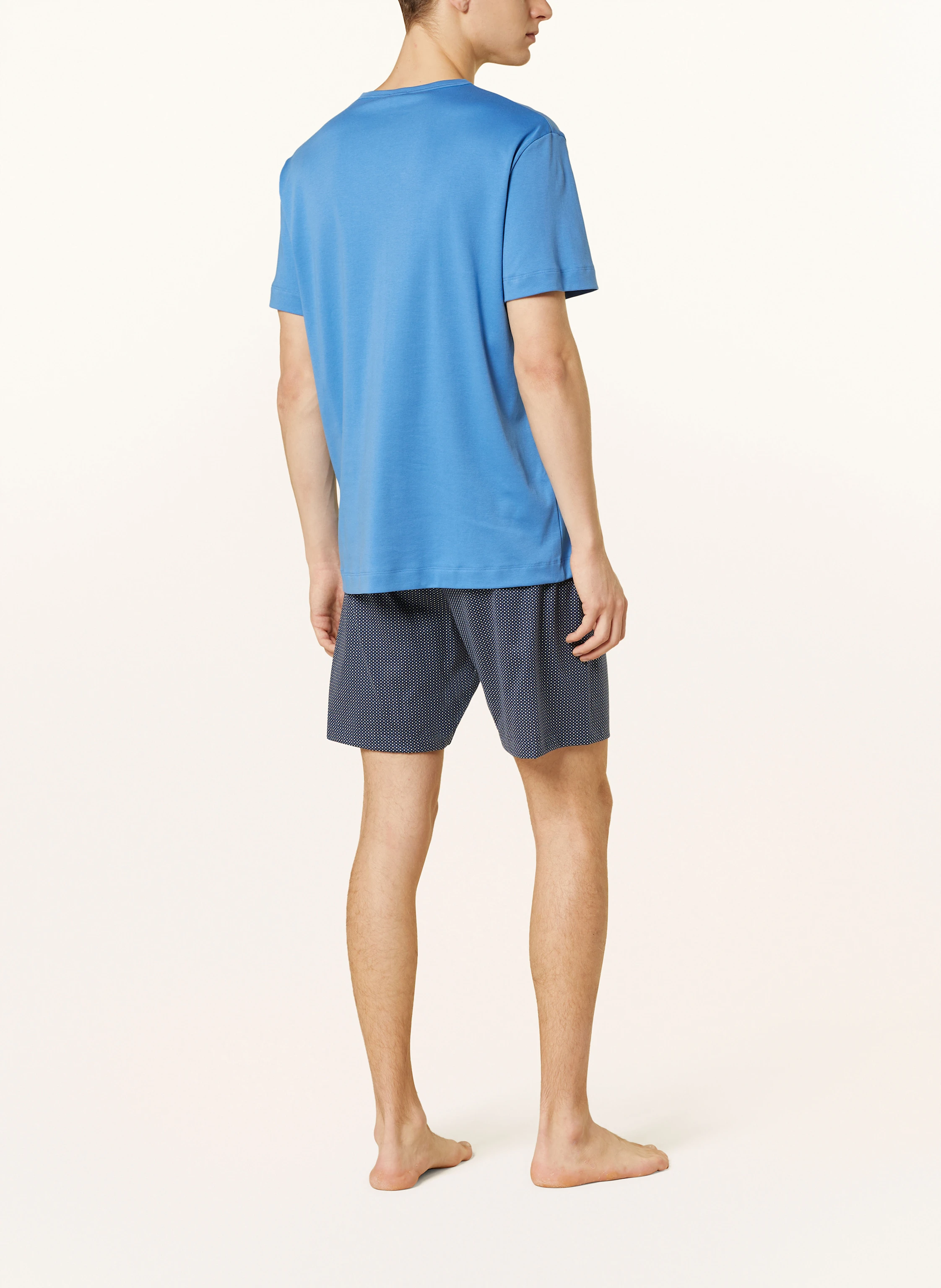 mey Shorty-Schlafanzug Serie MICRO BLUE