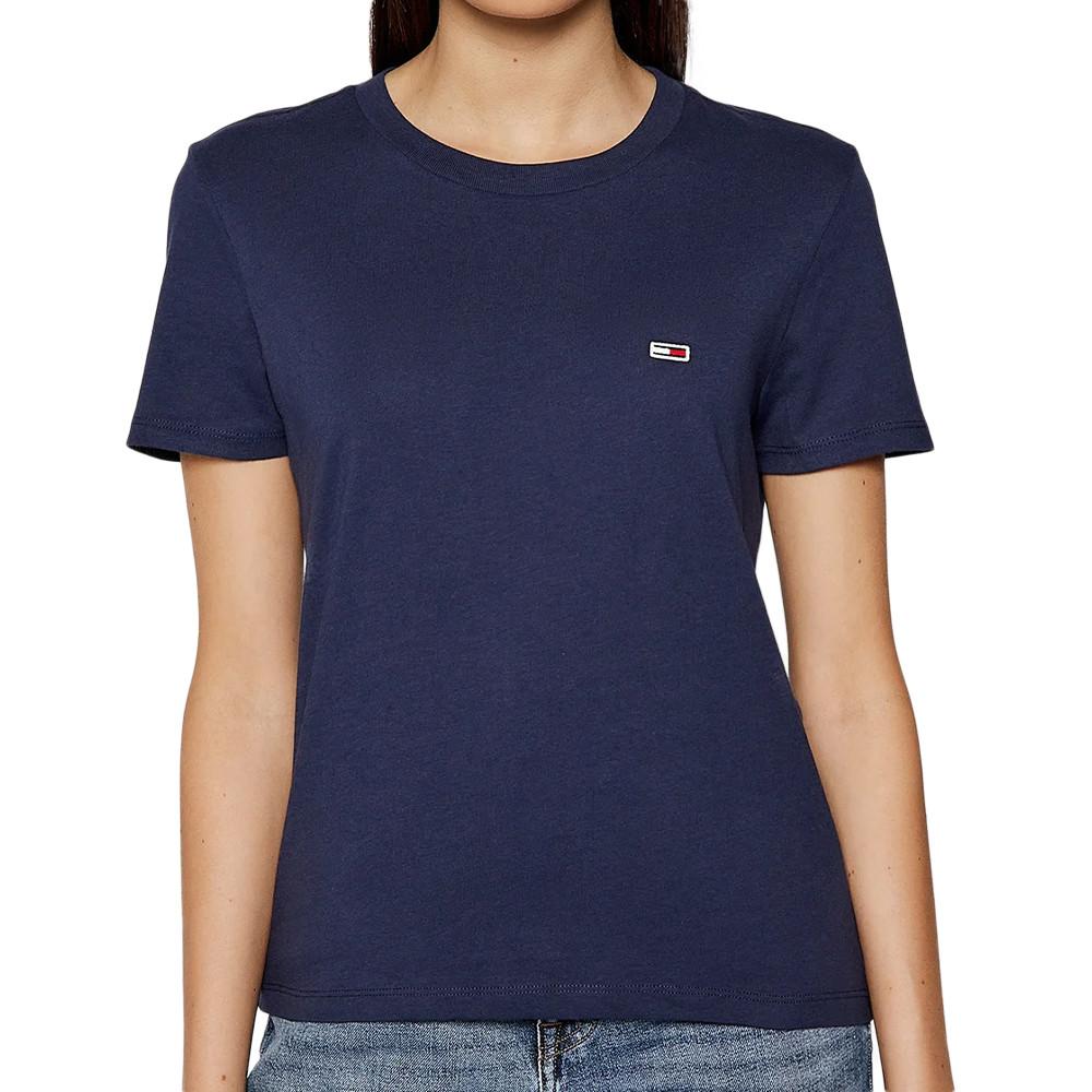 Tommy Hilfiger T-shirt Marine Femme Tommy Hilfiger Regular