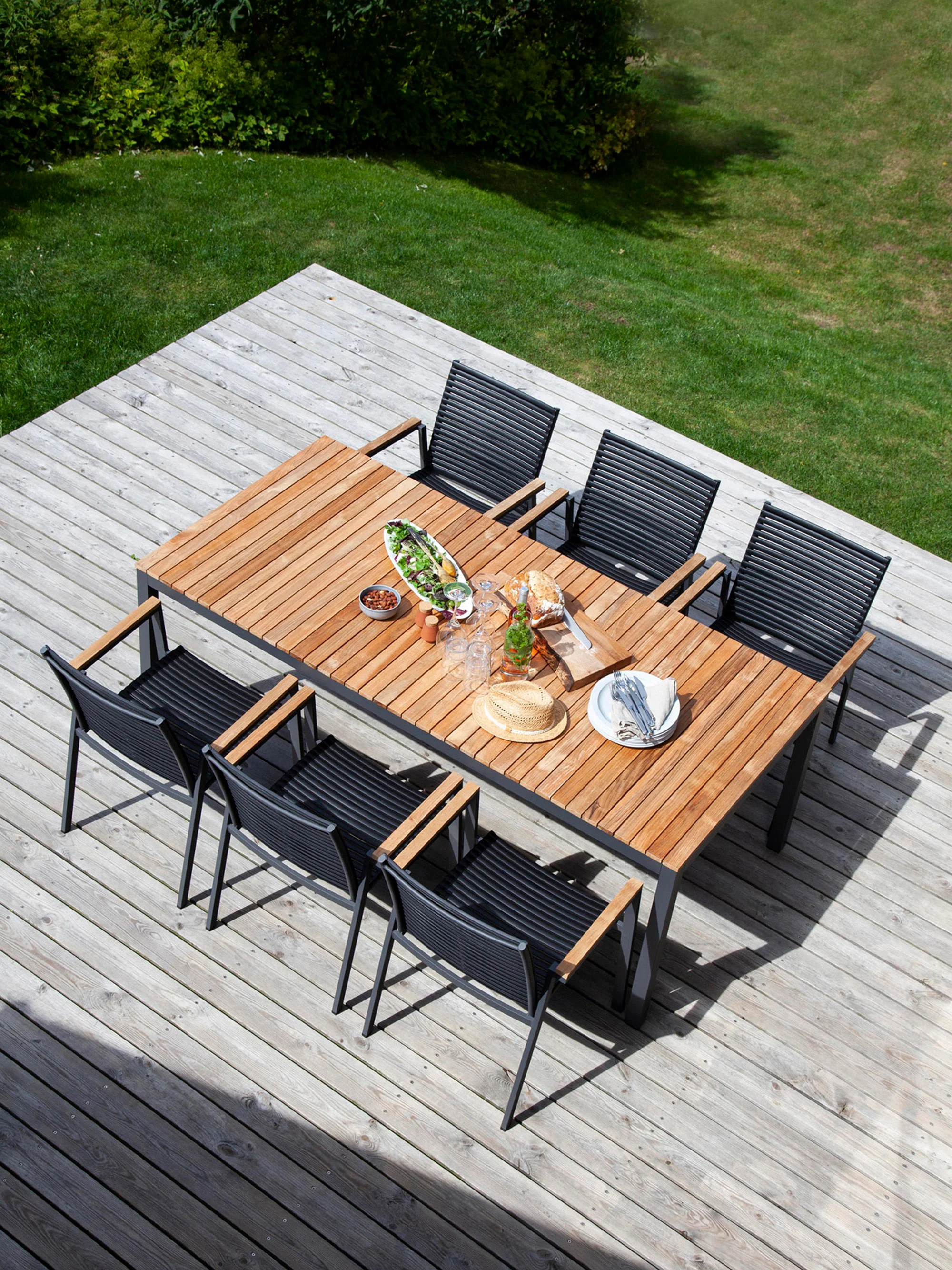 Tuintafel Mood van teakhout, 208 x 100 cm