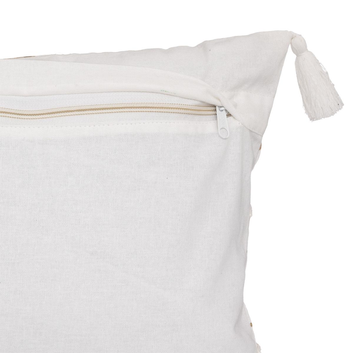 HOUSSE DE COUSSIN GRAPHIQUE BRODEE 30X50CM